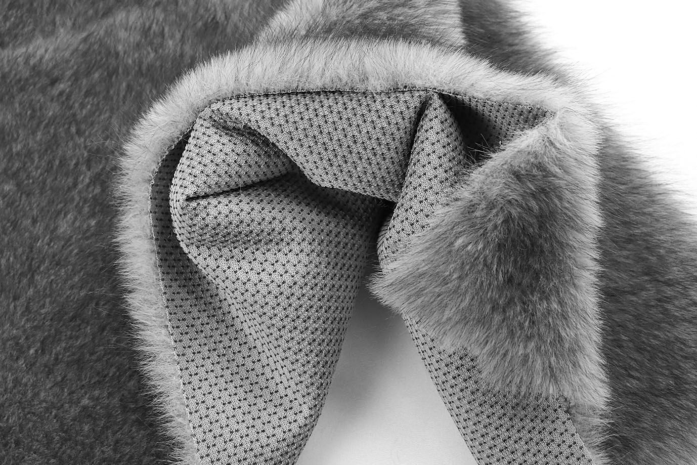 Искусственный мех "Песец" длинноворсовая/серый AP50402/D#289-2025077/C#A