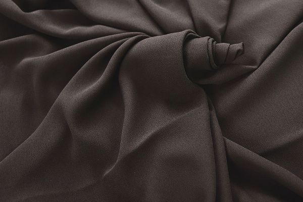 Шифон "Сахар"/темно-коричневый DT-18007/C#8