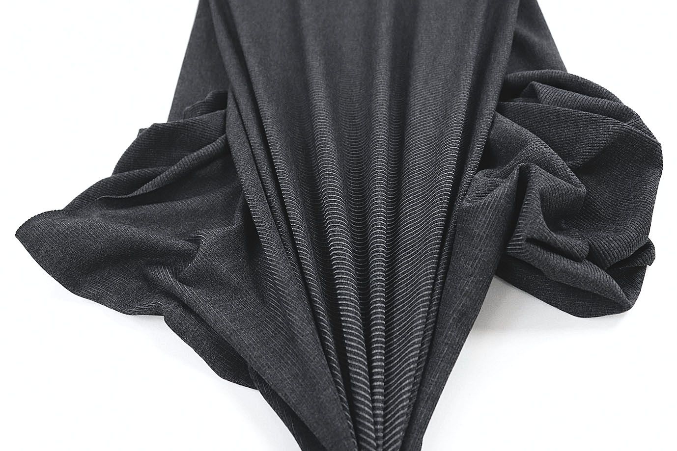 Трикотаж "Рибана" твист/темно-серый 3677-PY/C#8