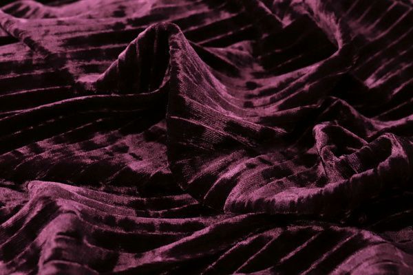 Велюр гофре/темно-бордовый 1118/D#1/С#7