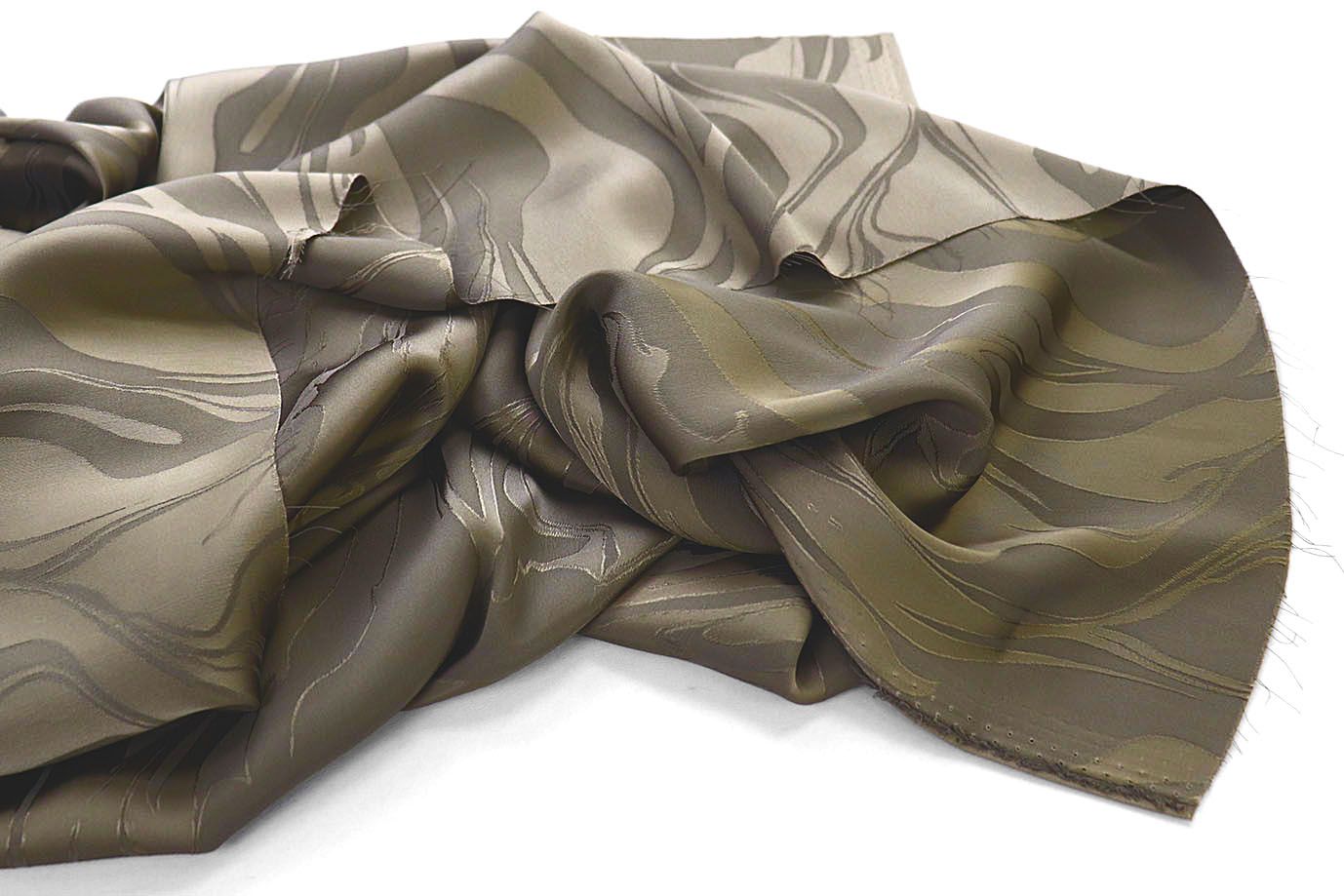 Сатин "Пандора" жаккард/серо-оливковый 4025-PY/D#1/C#4