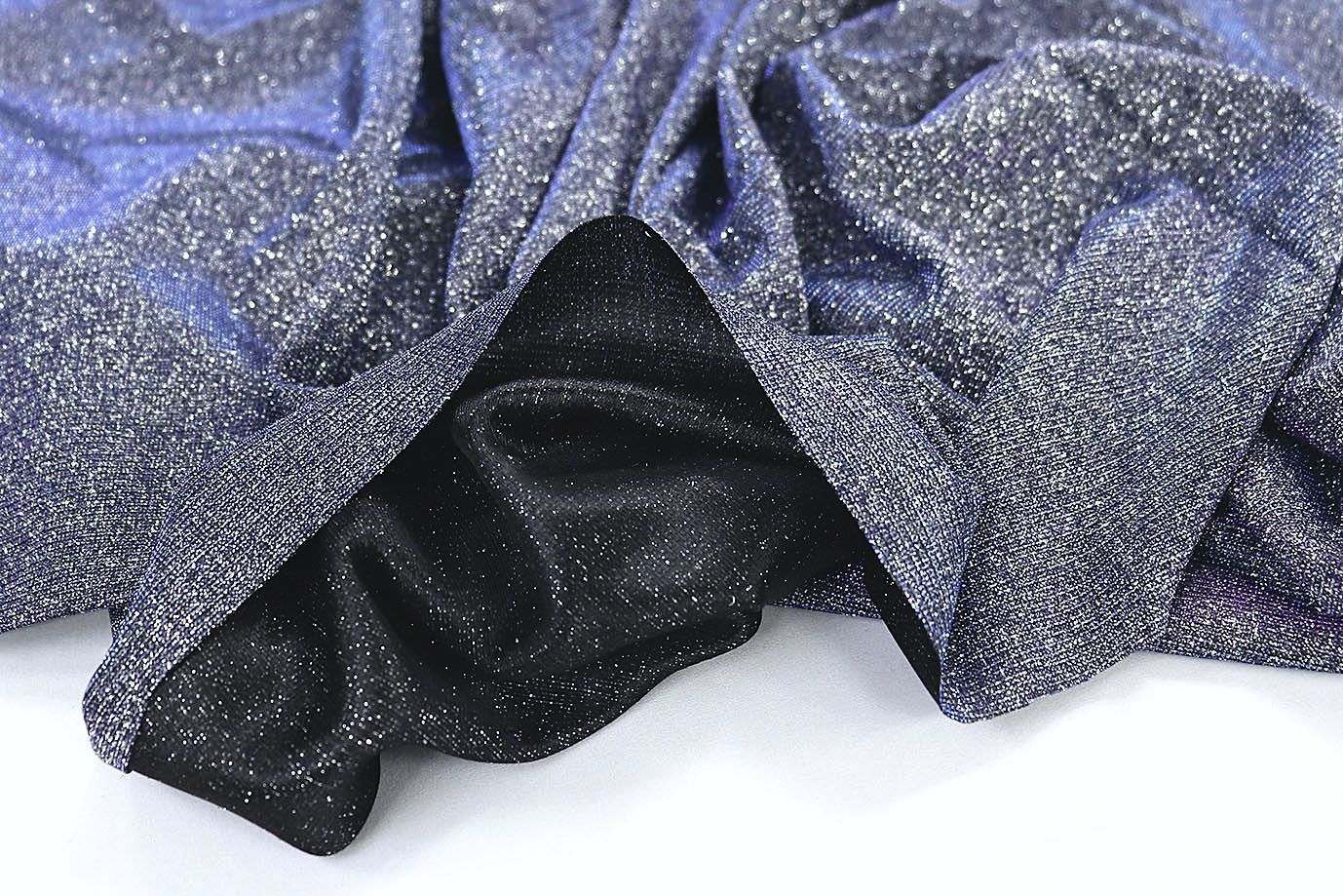 Трикотаж с люрексом на интерлоке/фиолетовый 1327-PY/C#15