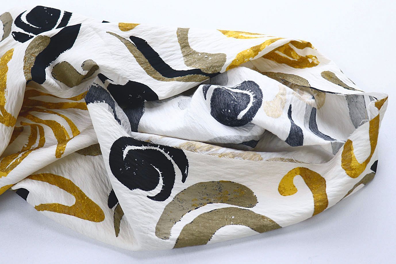 Купра принт/желто-черный на молочном 4072-PY/D#5/C#1