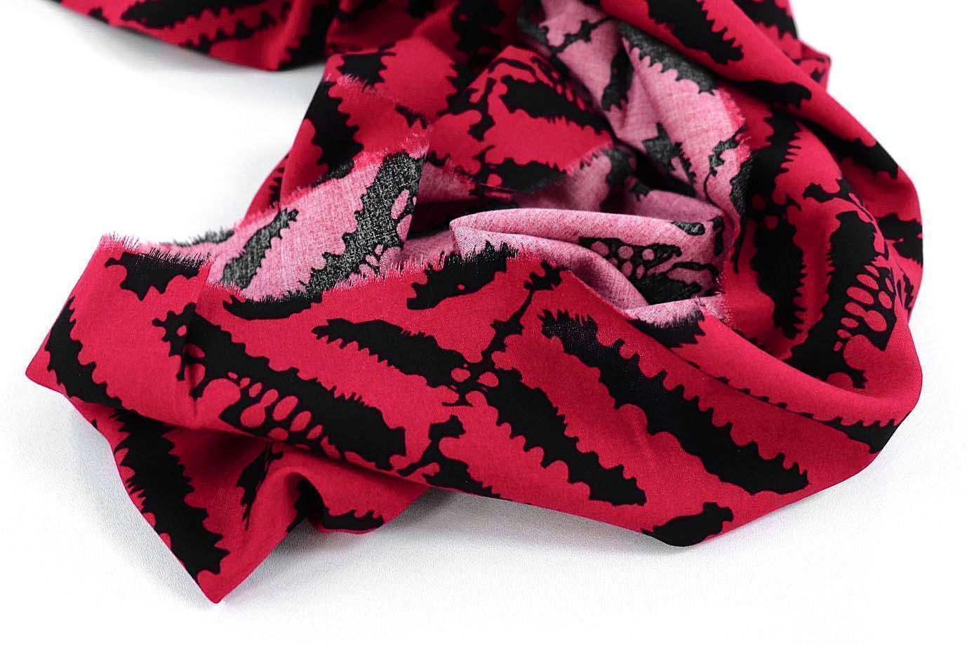 Штапель принт/черно-красный 1374-PY/D#45/C#1