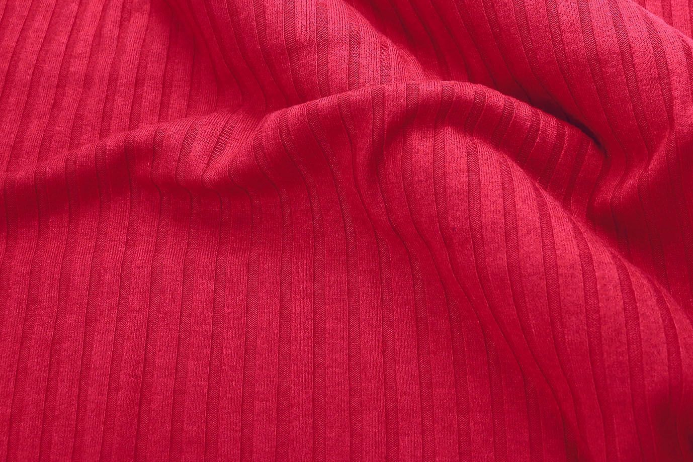 Трикотаж "Лапша"/красный 3237-PY/C#18 (EU4302)