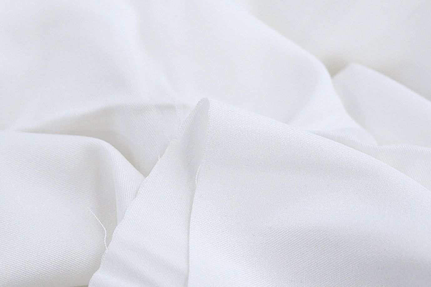 Штапель твил стрейч/белый 3709-PY/C#1