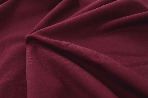 Трикотаж футер 3х нитка с начесом/бордо 0363/D#начес/C#бордо 19-1528TPX