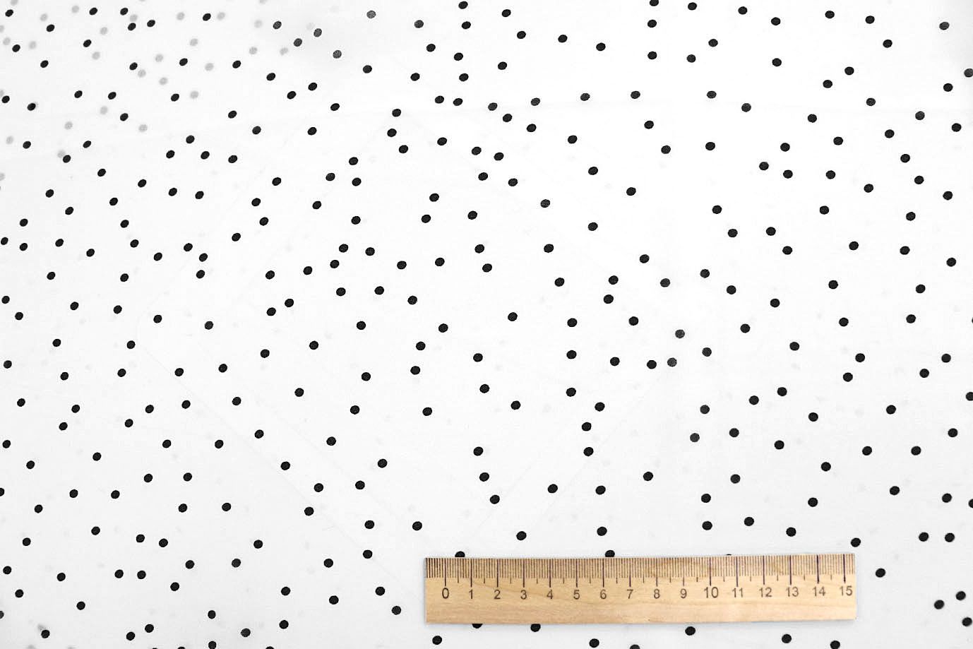 Шифон принт/горох черный на белом 4013-PY/D#1/C#1