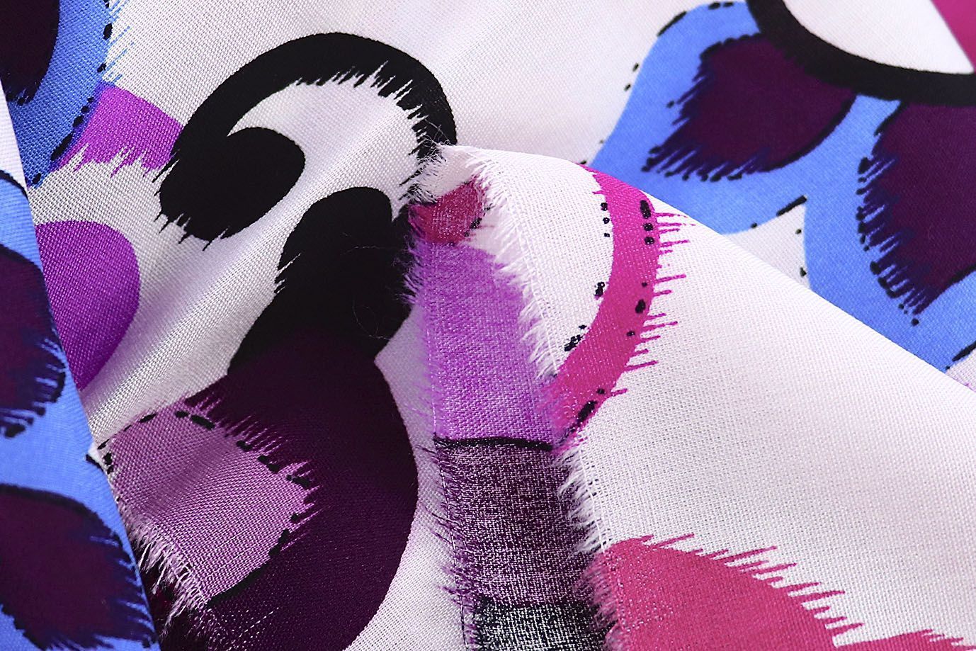 Штапель принт/сине-фиолетовый на белом 1382-PY/D#6/C#1