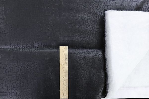 Ткань простеганная "Полоска" P51/черный 11607/4+CC300