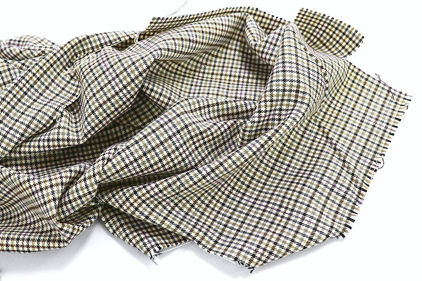 Костюмная ткань принт/клетка черно-белая 2581-PY/D#19/C#1