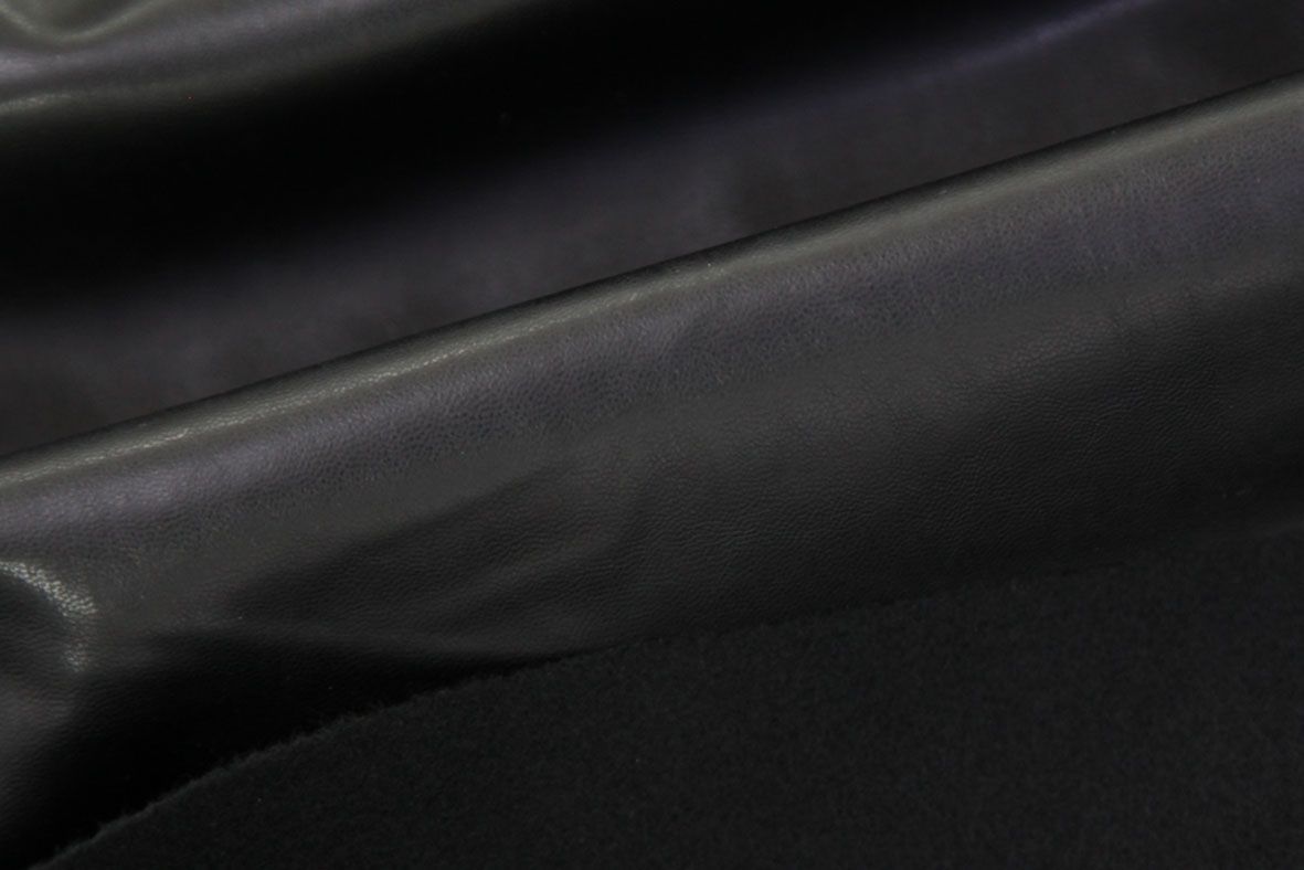 Кожа на флисе стрейч/черный 3305-PY/C#2