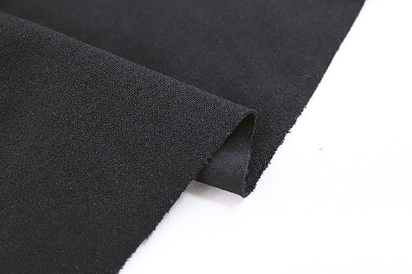 Трикотаж "Скуба" креп/черный 3703-PY/C#1