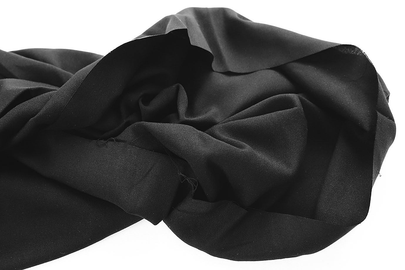 Штапель твил стрейч/черный 4062-PY/C#6