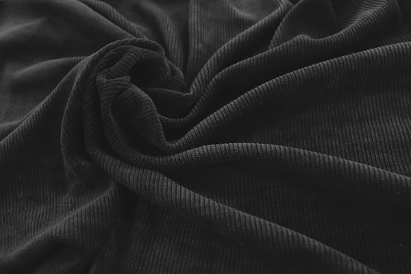 Трикотаж вельвет/черный 3699-PY/C#2