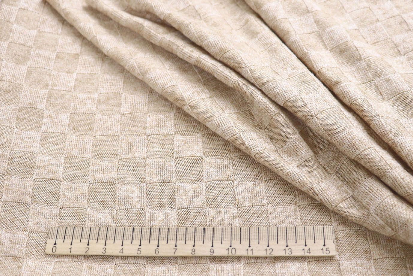 Трикотаж жаккард/бежевый 3991-PY/D#2/C#2