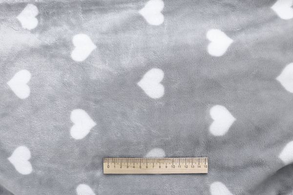 Велсофт принт/сердечки белые на сером AP5082511/D#222-FLA280YH/C#Y21010239-3