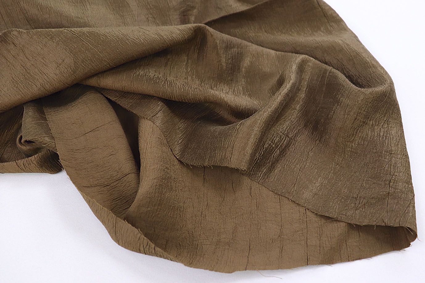 Органза TENCEL креш/темно-коричневый 3795-PY/C#32