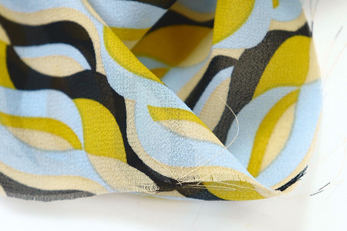 Шифон креп принт/желто-черно-голубой 3639-PY/D#1/C#2