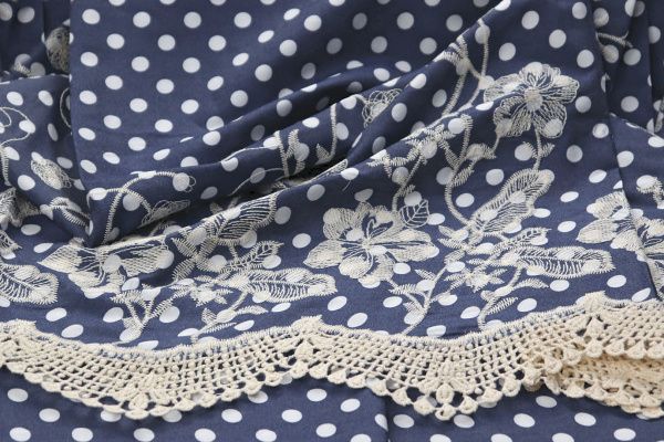 Джинс TENCEL принт/темно-синий 2858-20-PY/D#1/C#1