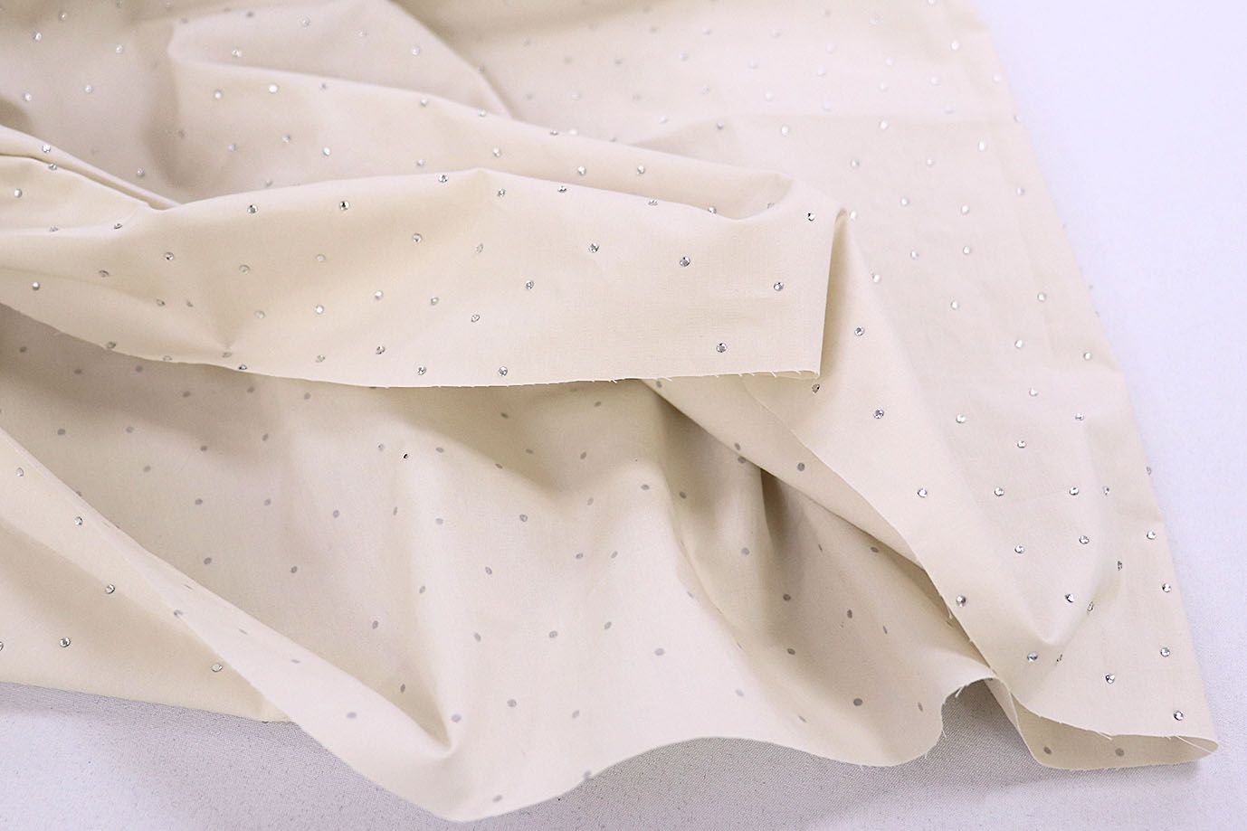 Хлопок нейлон со стразами/бежевый 3832-PY/C#3 Beige