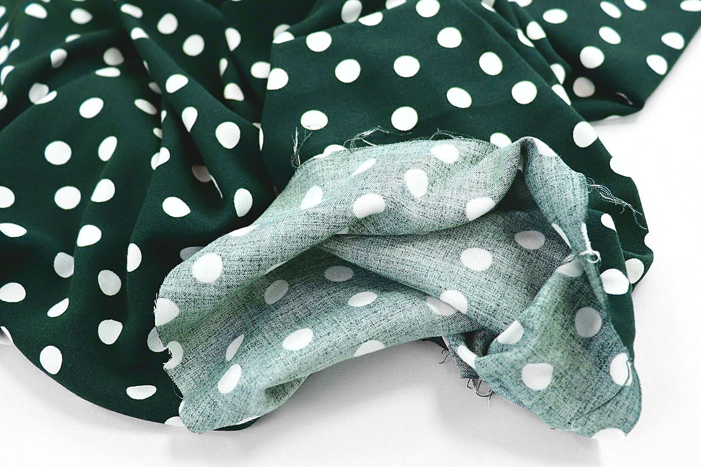 Штапель стрейч принт/темно-зеленый 2999-PY/D#1/C#4