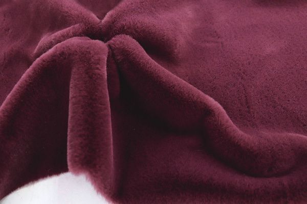 Искусственный мех "Кролик"/бордовый AP231206140+EL/D#3062207/C#2302