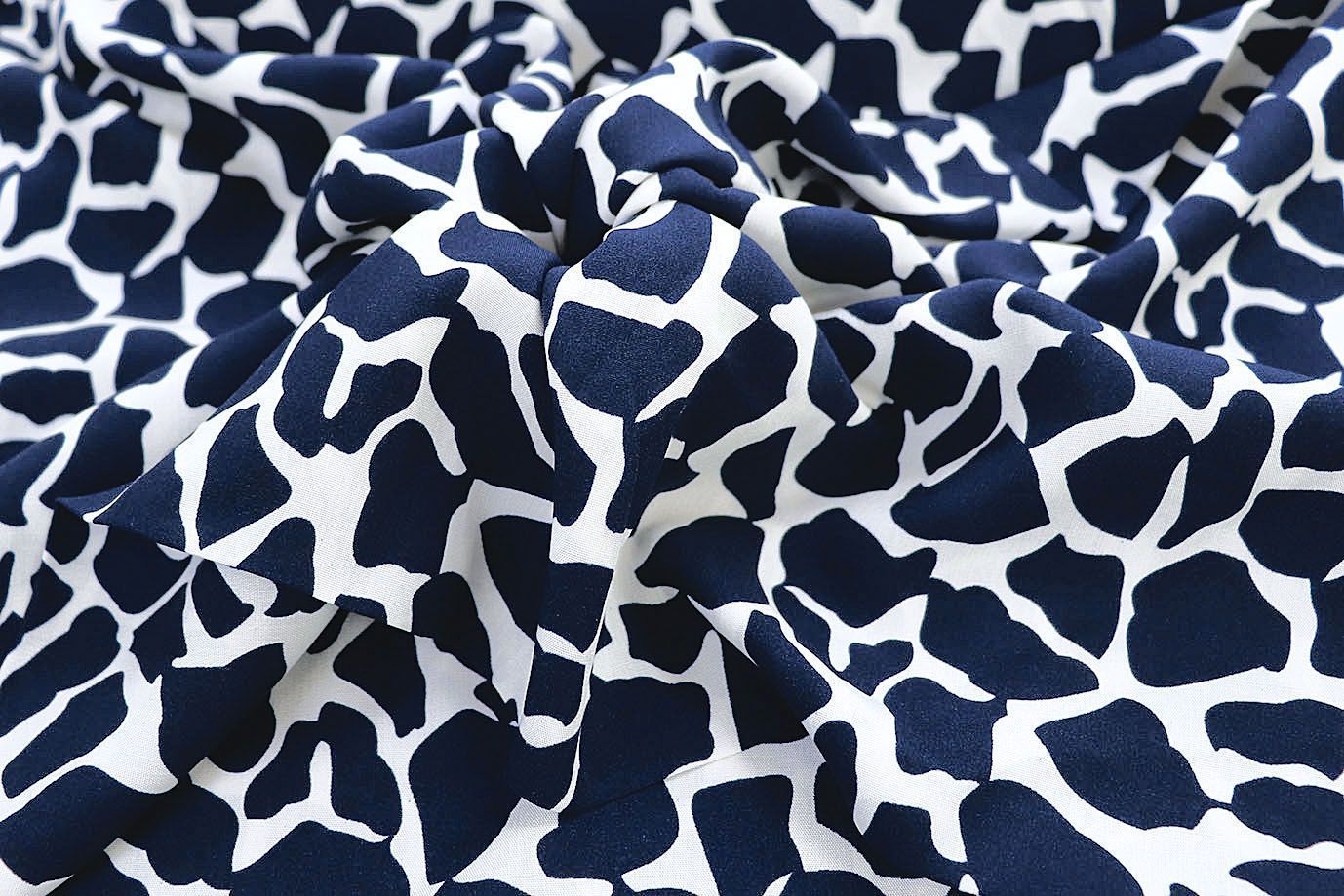 Штапель принт/бело-синий 1374-PY/D#7/C#3