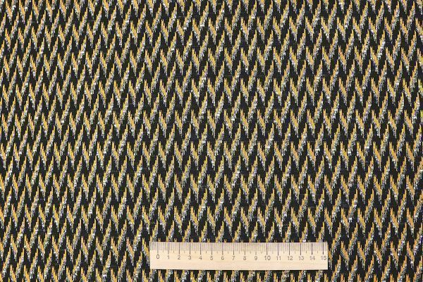 Трикотаж жаккард принт/черно-желтый 3257-22-PY/D#20/C#1