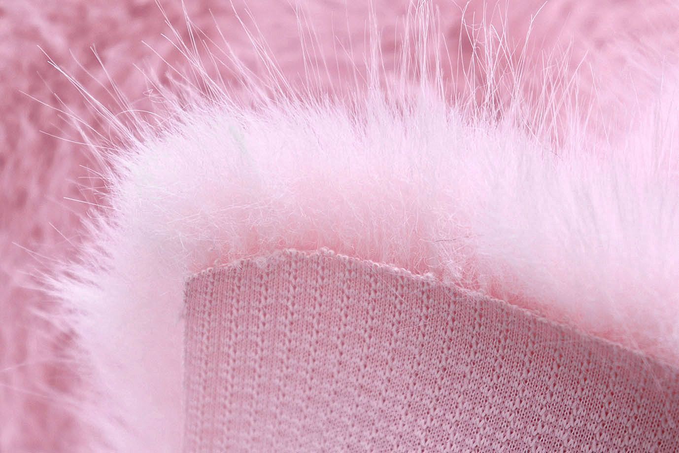 Искусственный мех "Песец" длинноворсовый/розовый AP50503/D#289-220070-85/C#A1927 (50508)