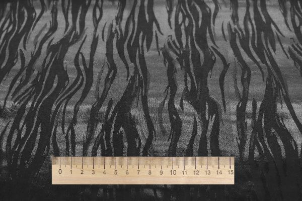 Шелк вискоза жаккард/черный 3897-PY/D#1/C#1