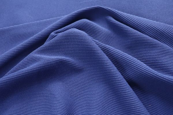 Трикотаж "Рибана"/синий VT-10261/C#9