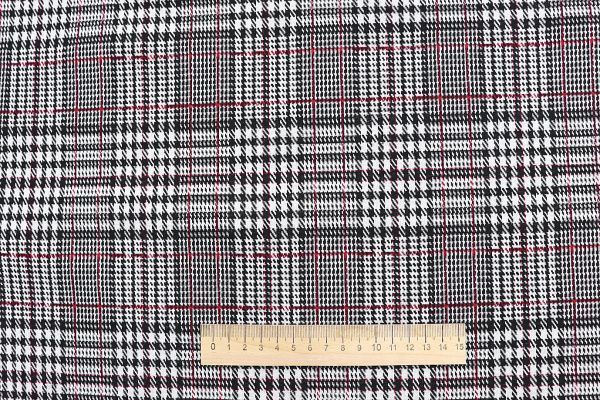 Трикотаж жаккард принт/черно-белый 3257-22-PY/D#39/C#1