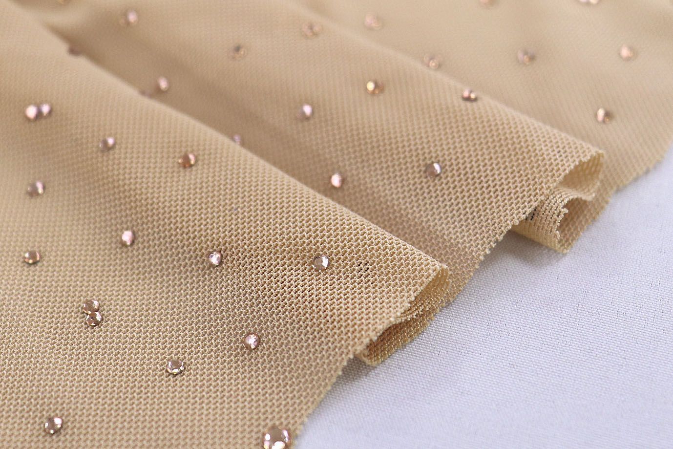 Сетка со стразами/бежевый 3783-PY/C#2