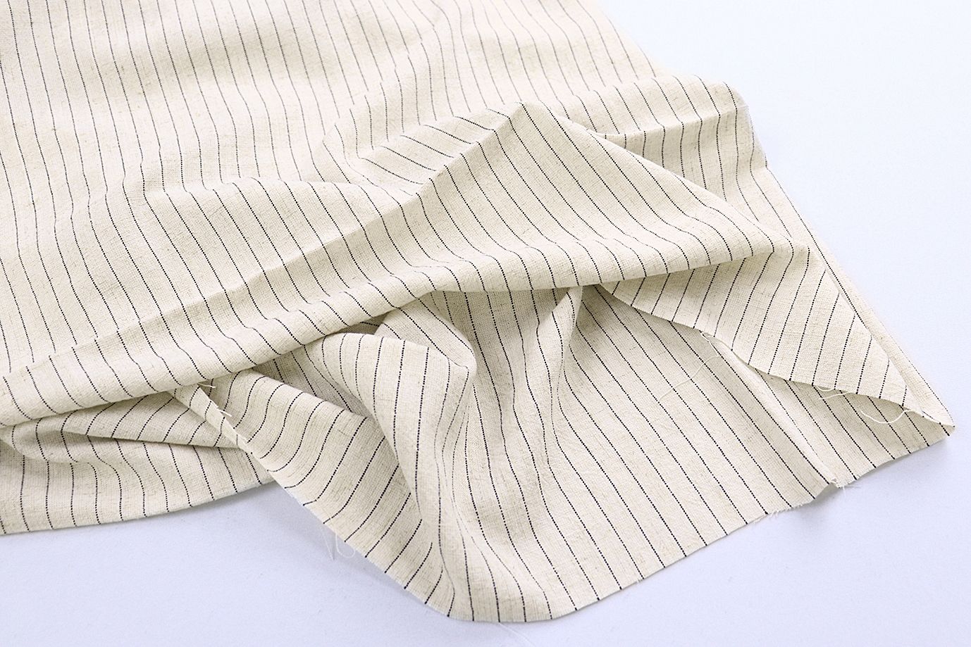 Лен принт/полоска черная на песочном 4155-PY/D#1/C#2