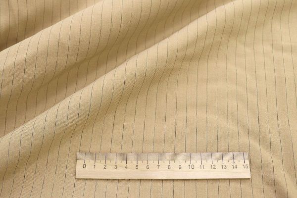 Костюмная ткань принт/полоска черная на горчичном 3965-PY/D#2/C#3 (12103)