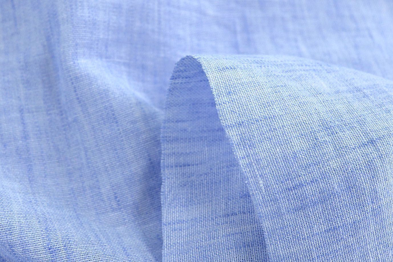 Лен меланж/голубой 3886-PY/C#12