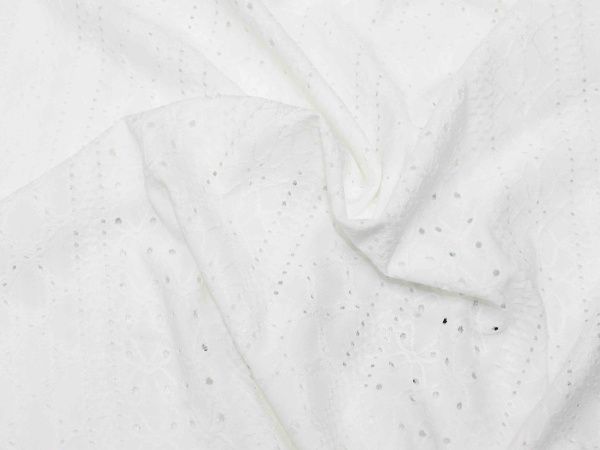 Трикотаж вышивка (Зара)/белый 2744-PY/C#1