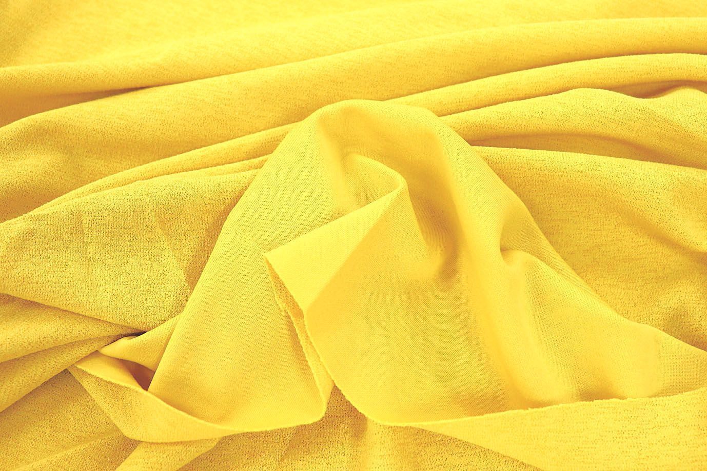 Трикотаж "Скуба" креп/желтый  2155/C#4 (3237)