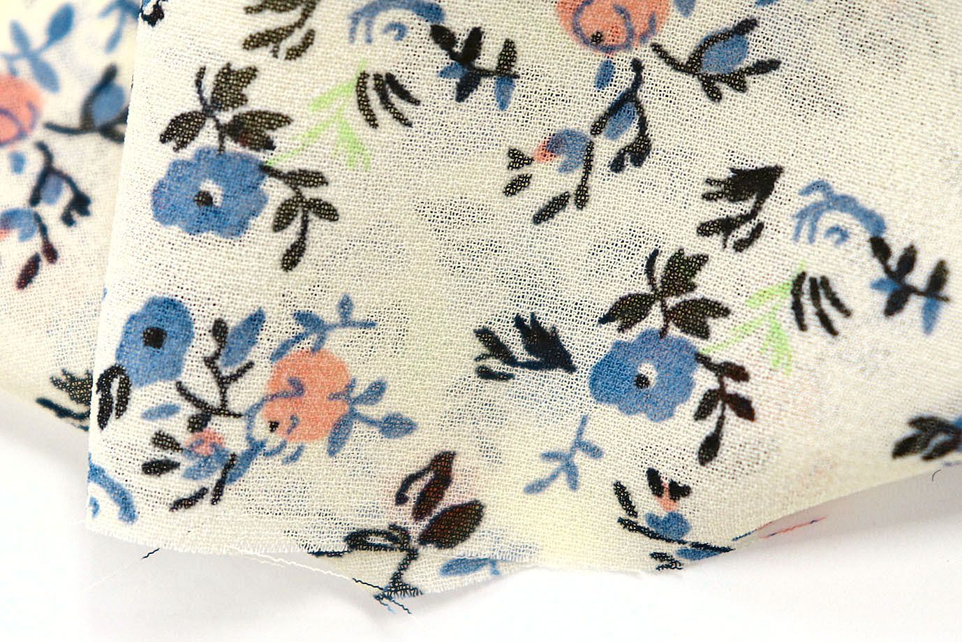 Шифон принт/цветы на желтом 3926-PY/D#2/C#2