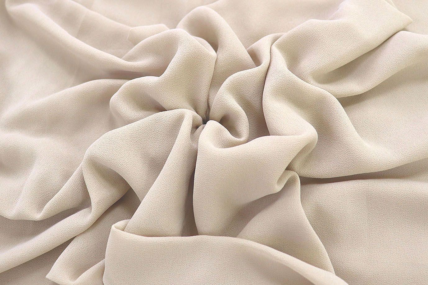 Шифон "Сахар" креп/бежевый SSR-825/C#3