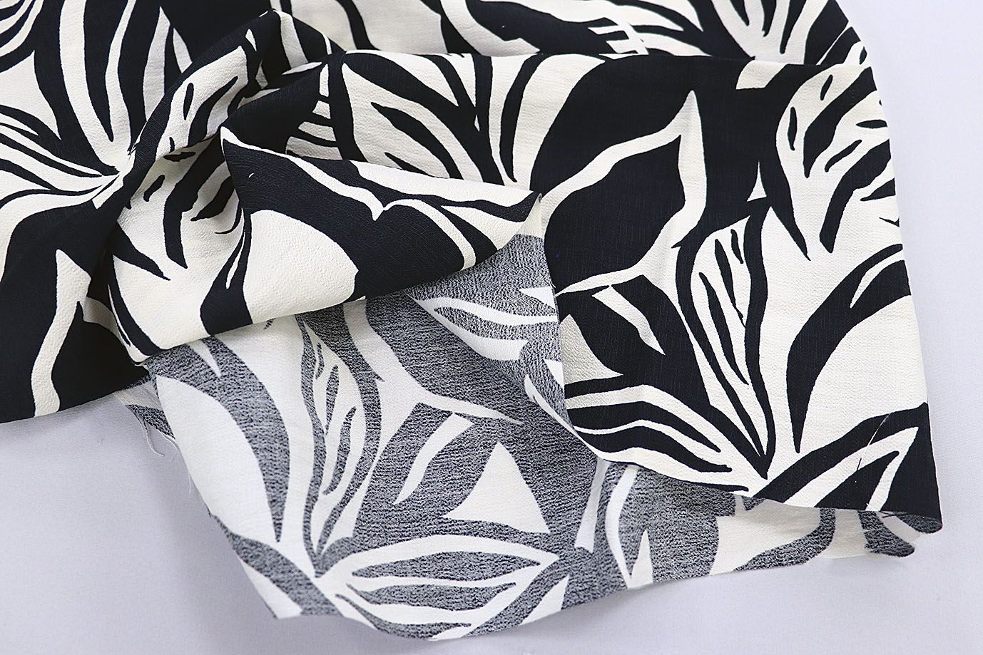 Лен БОХО принт/бело-черный 3815-PY/D#4/C#2