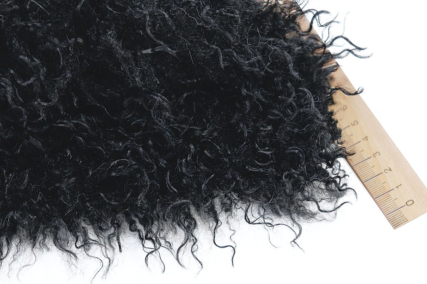 Искусственный мех "Лама"/черный AP4204/D#1003-2309-53L/C#3