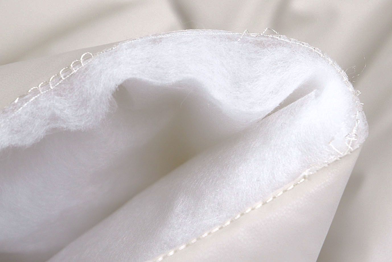 Ткань простеганная "Полоска" P51/молочный 11015-26/1+холлофайбер 200+СПБ