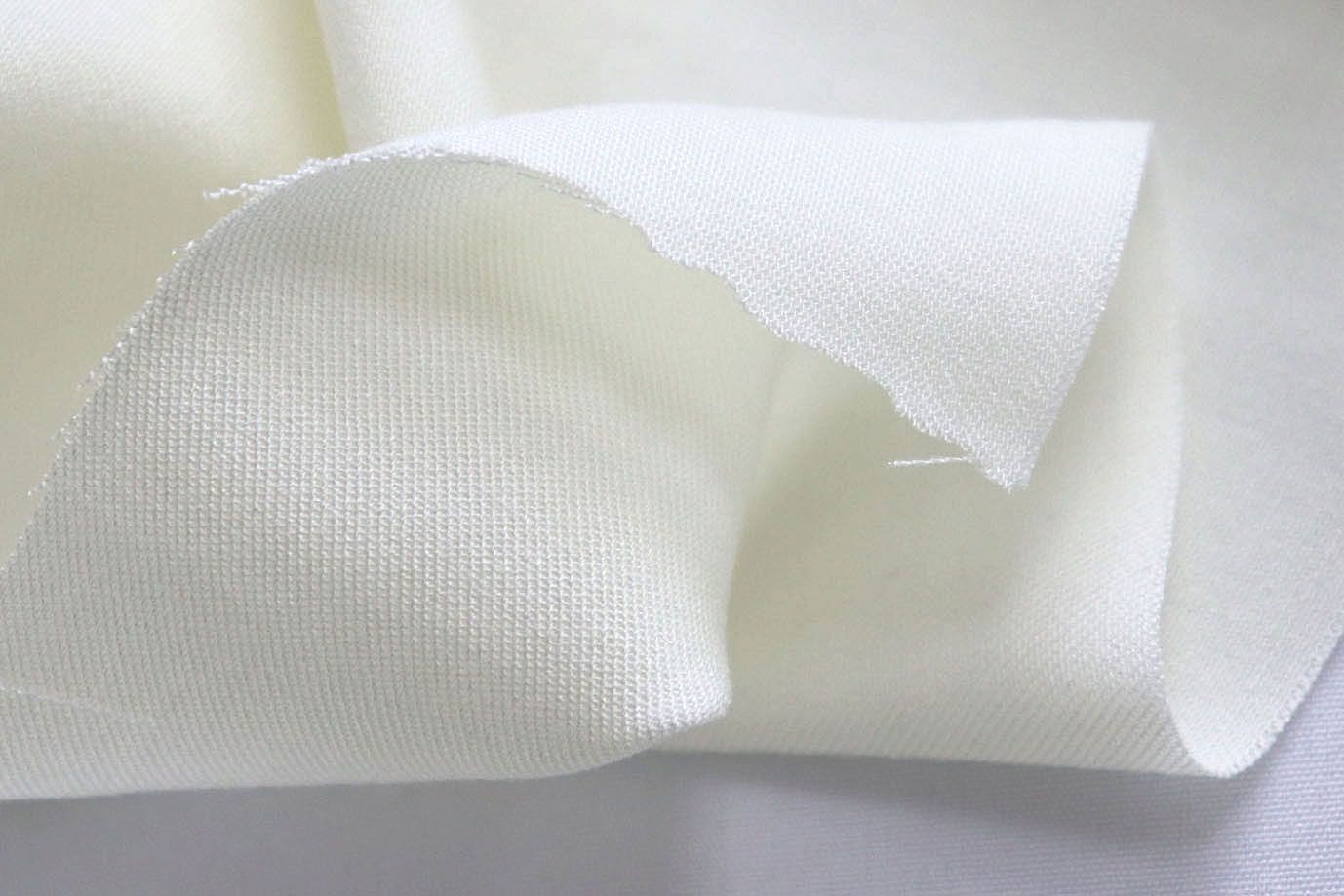 Штапель твил стрейч/молочный 4062-PY/C#2