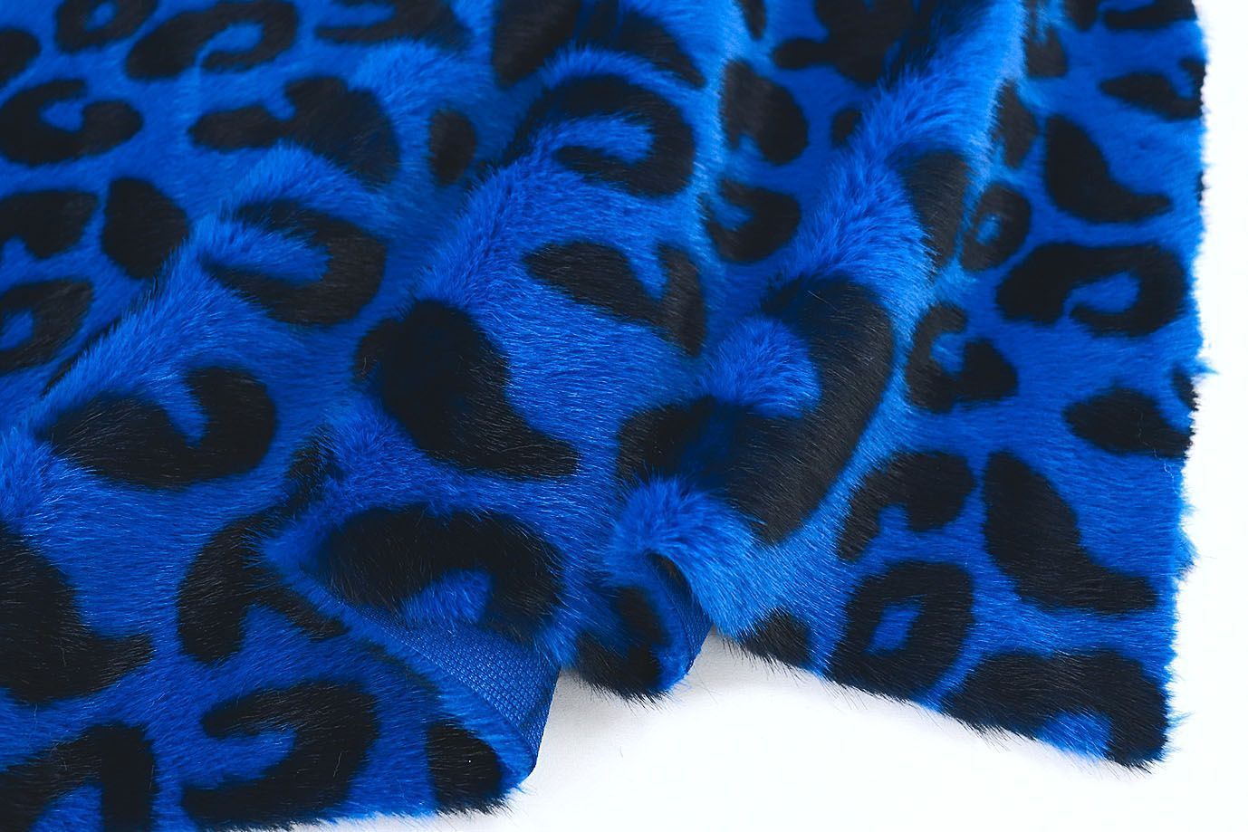 Искусственный мех "Норка" принт/черно-синий AP4304+EL/D#289-230120/C#C658