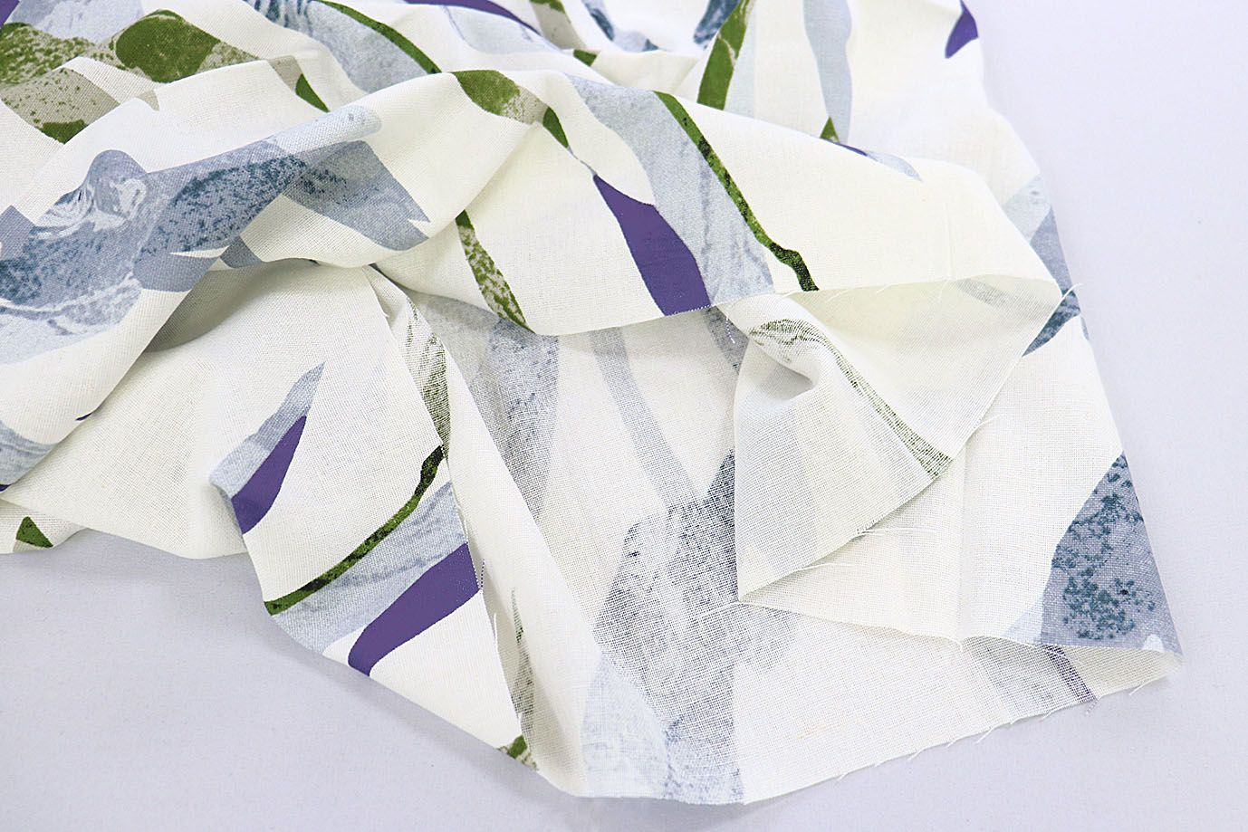 Лен принт/сине-зеленый на белом 3859-PY/D#3/C#1