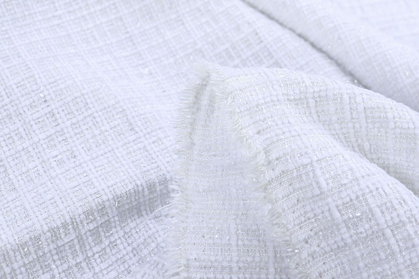 Костюмная ткань "Шанель" с люрексом/молочный AP50616/D#1361-6536/C#1