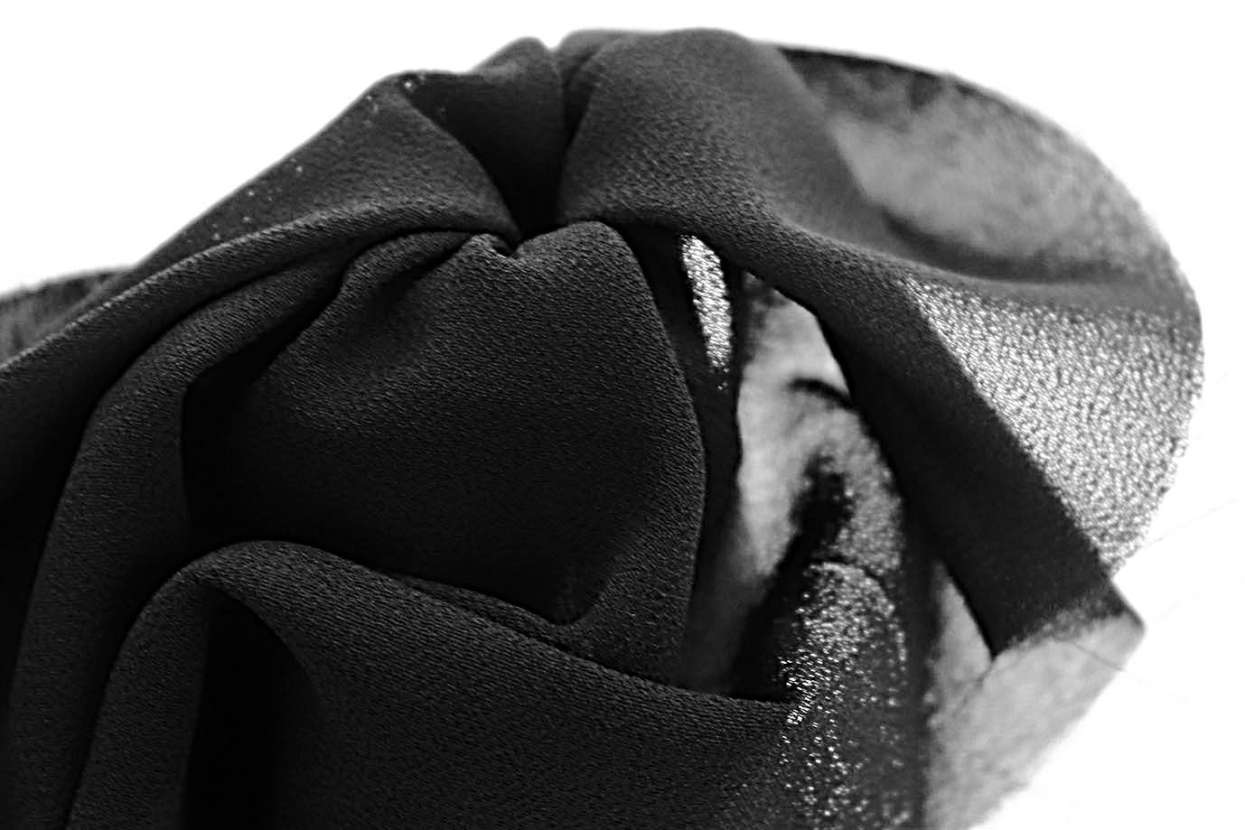 Шифон креп/черный SSR-861/C#7 (DT17495)