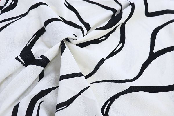 Лен принт/черный на белом 3859-PY/D#4/C#3